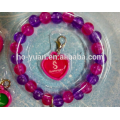 Cheap custom Sale Plastic Bead Bracelets With Replaceable Pendant